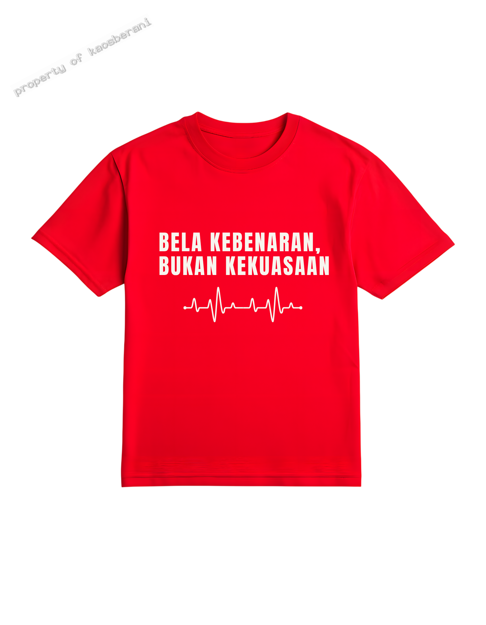 kaos bela kebenaran merah